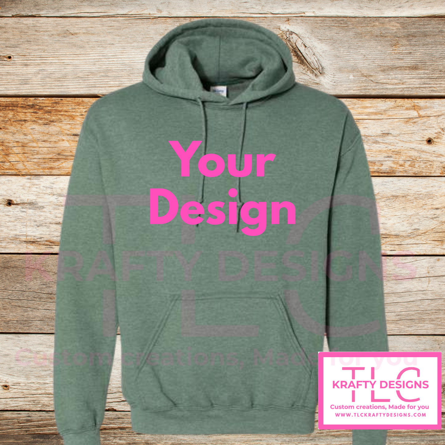 Customizable Sweatshirt (Hoodie & Crew -Add your Design