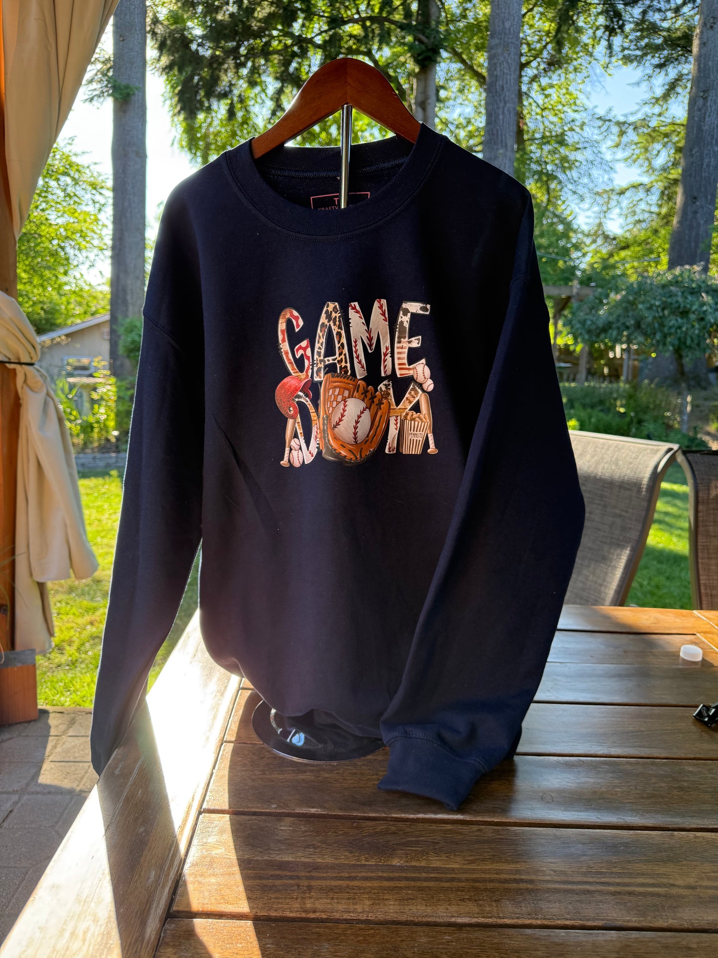 Game Day Baseball Sweatshirt – Custom Sports Fan sweatshirt for Moms & Fans