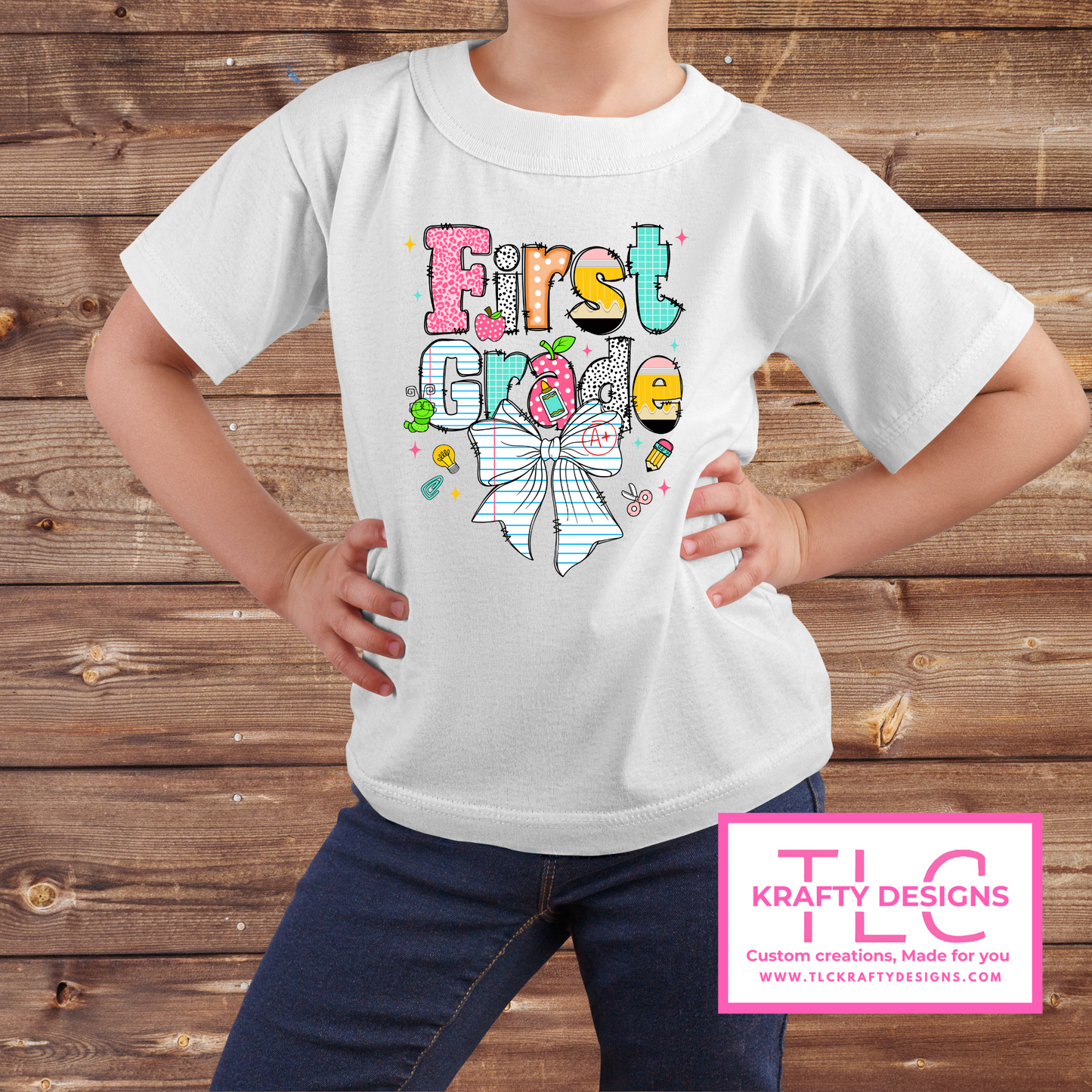 Colorful Grade Level Youth Shirts – Pre-K to 5th Grade Back-to-School Tees