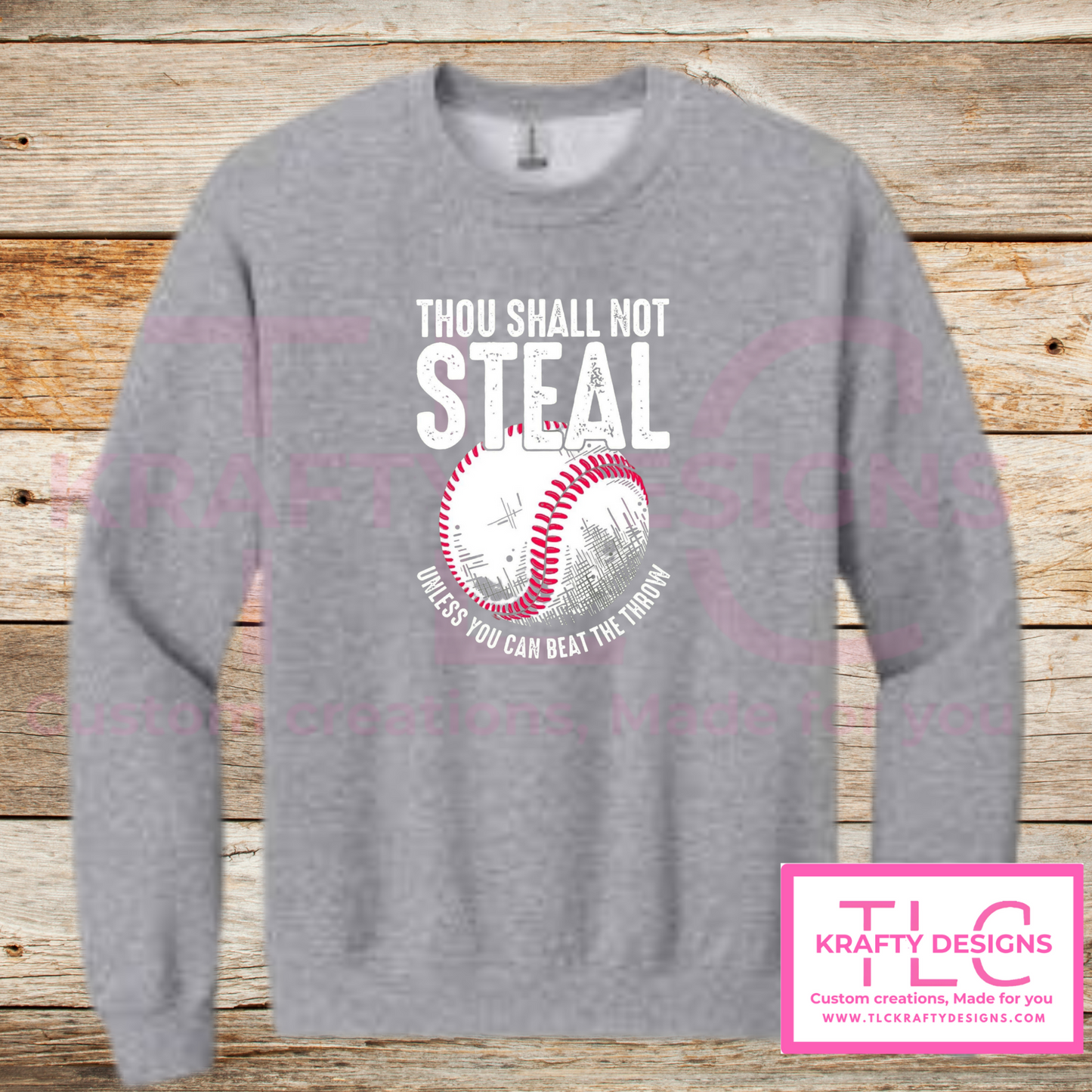 Thou Shall Not Steal Baseball Hoodie – Funny Baseball & Softball sweatshirt for Fans and Players
