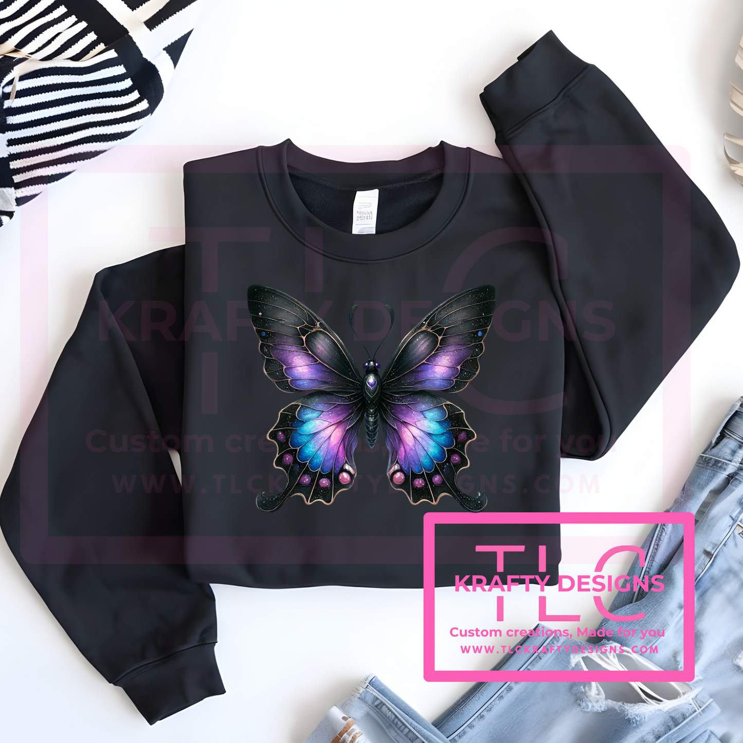 Galaxy Butterfly Sweatshirt – Cosmic Sweatshirt