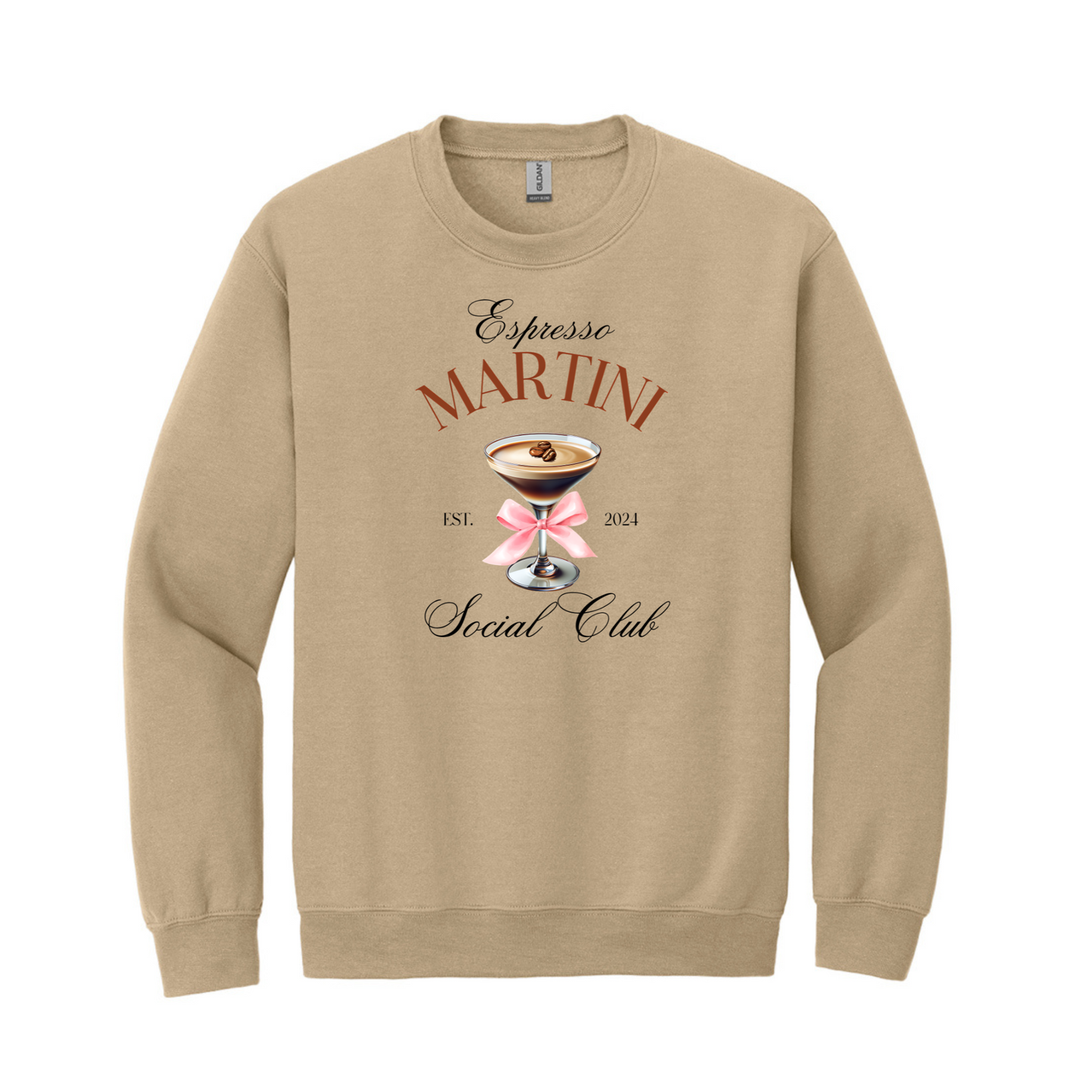 Espresso Martini Social Club Sweatshirt – Stylish Lounge Wear for Coffee Cocktail Lovers