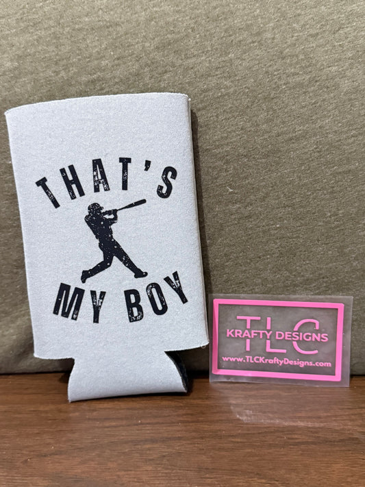 That’s My Boy Baseball Koozie – Proud Sports Parent Can Holder for Game Days