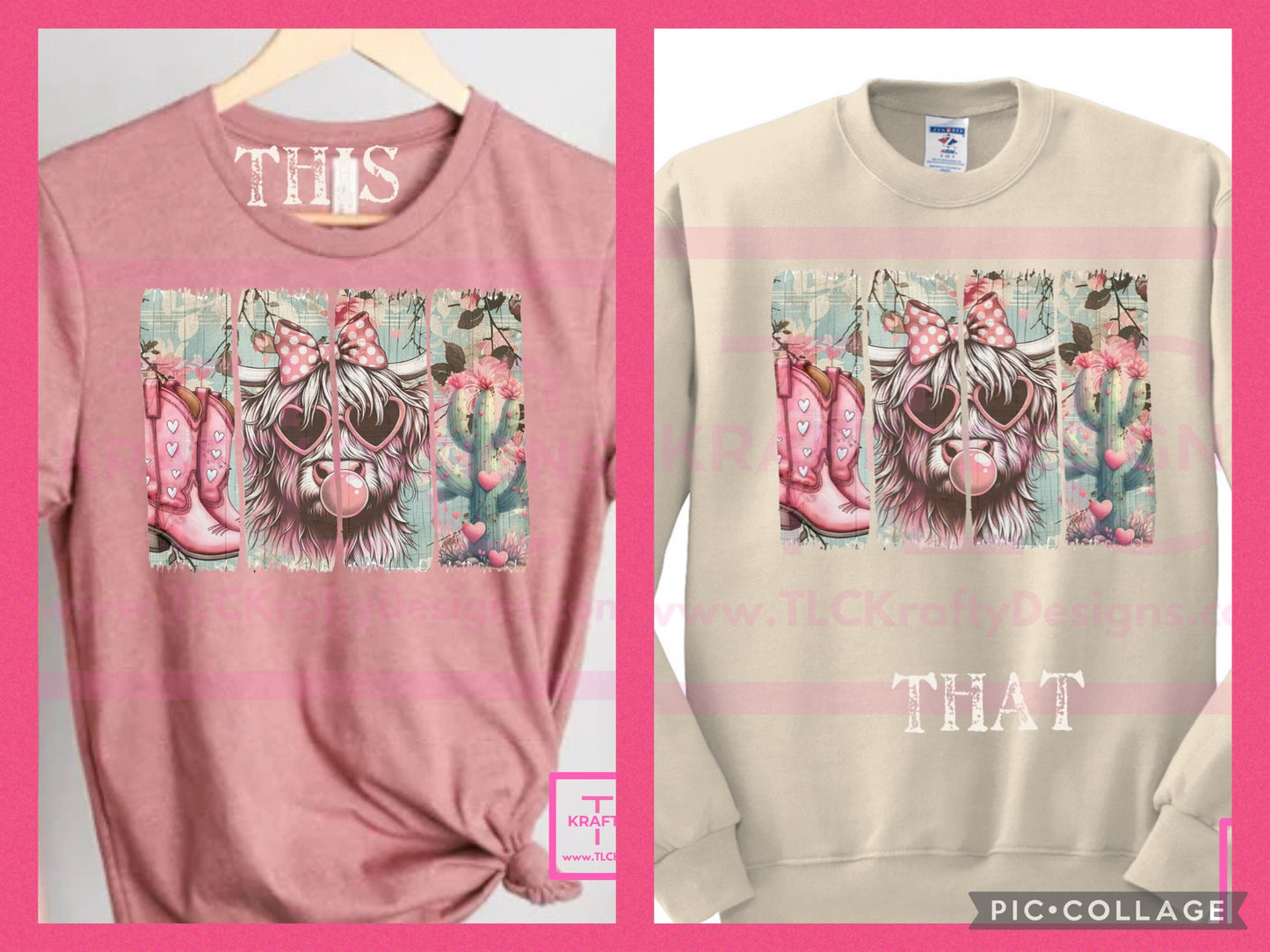 Cowgirl Chic Tanks, Short & Long Sleeve Shirts – Highland Cow, Boots, and Floral Design