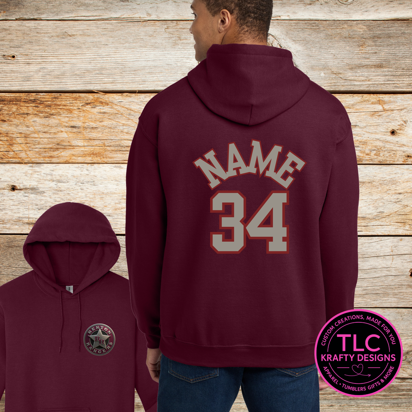 Renton Rangers Football Badge Customizable Sweatshirt - Custom Team Spirit Wear