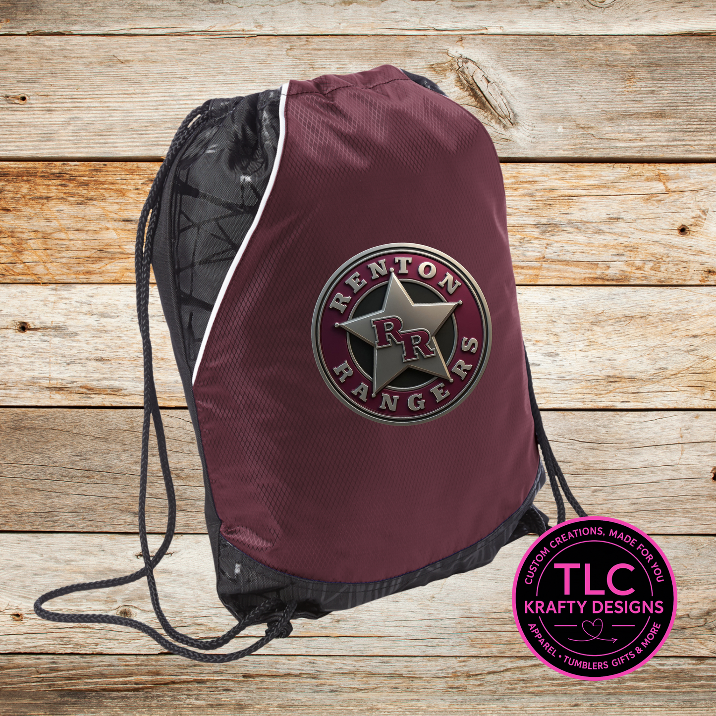 Renton Rangers Football Badge Drawstring Bag - Custom Team Spirit Gear