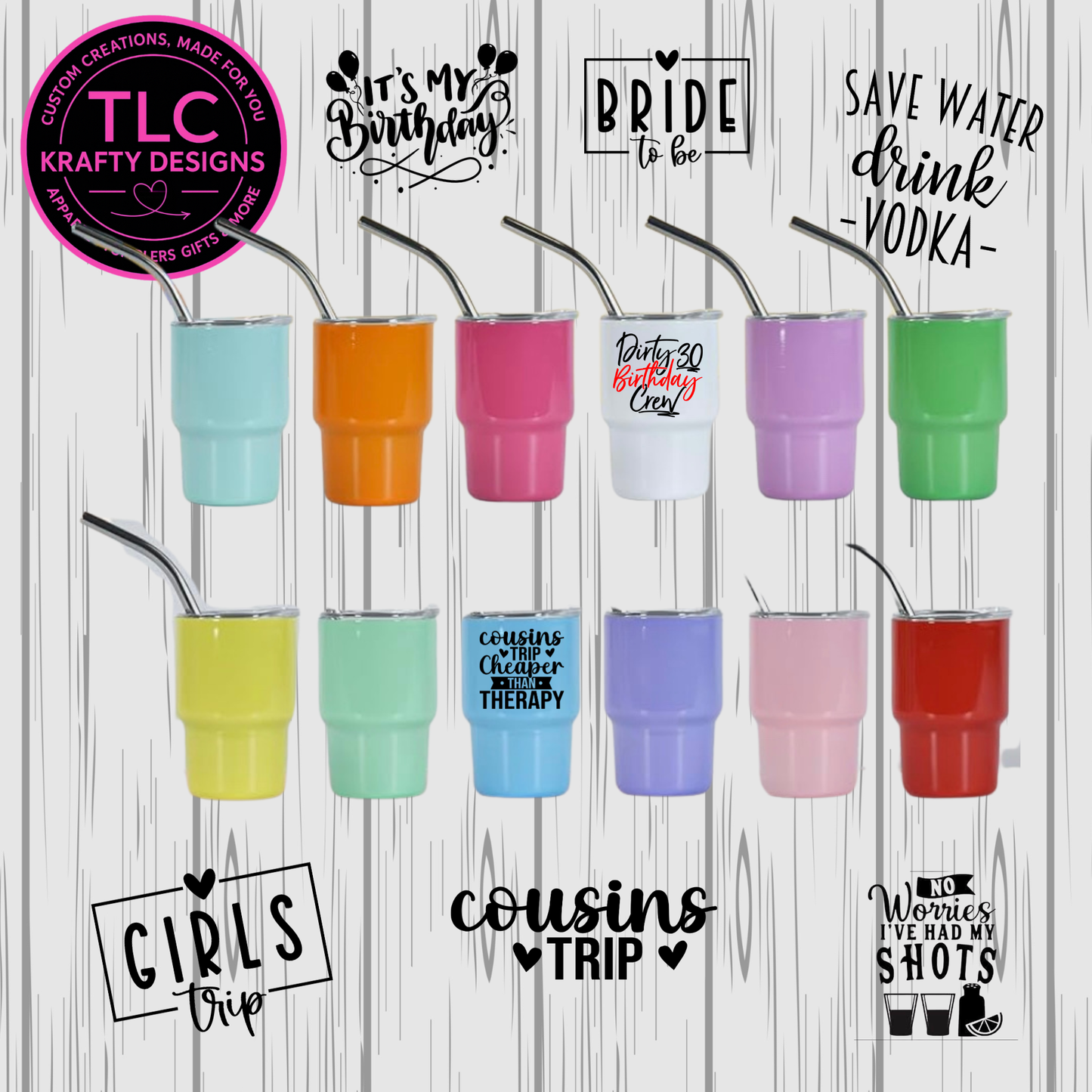 Wanna Take a Shot? 3oz. Customized Tumbler shot glass