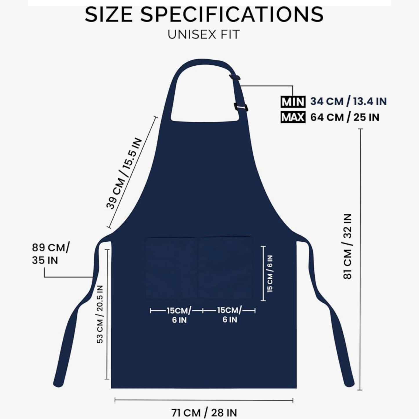 Weier Law Custom Logo Apron – Personalized Business Bib Apron with Pockets