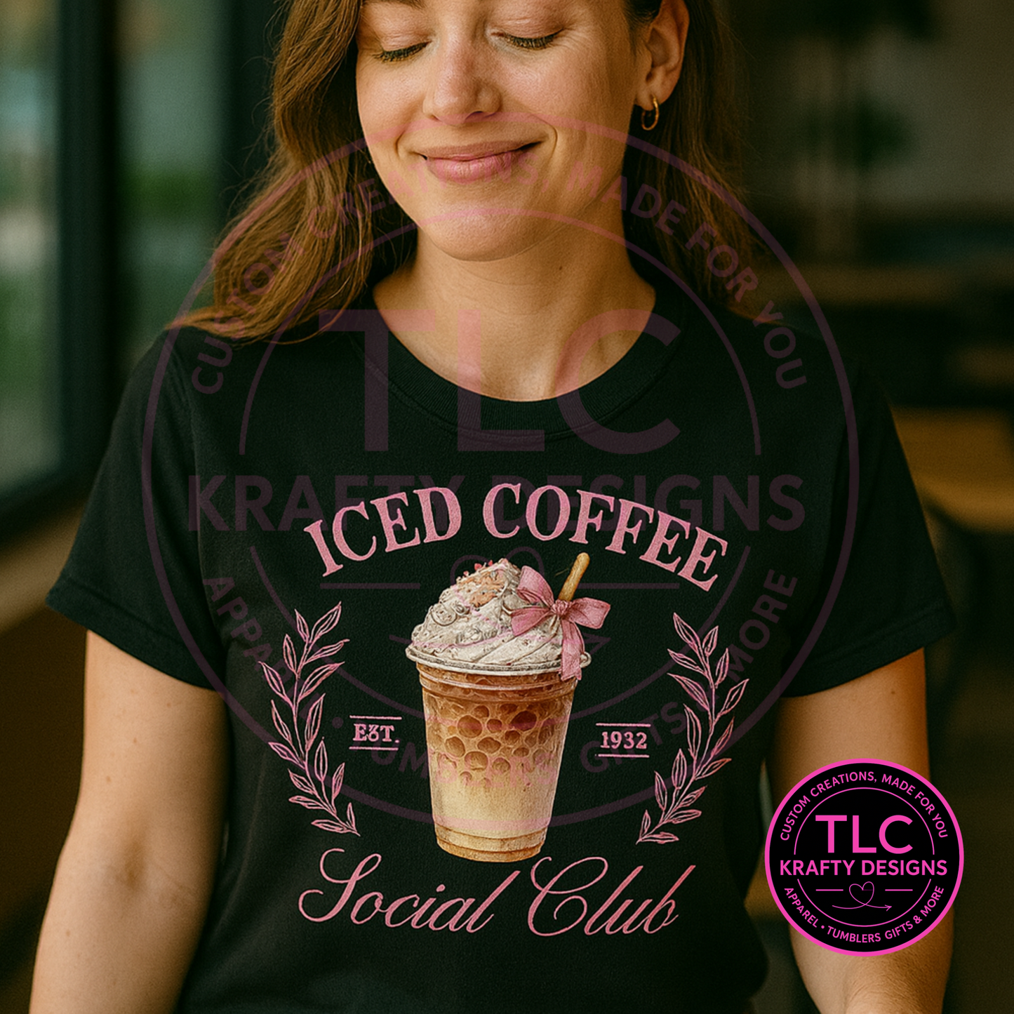 Iced Coffee Social Club Shirt – Vintage Coffee Lovers Graphic Tee
