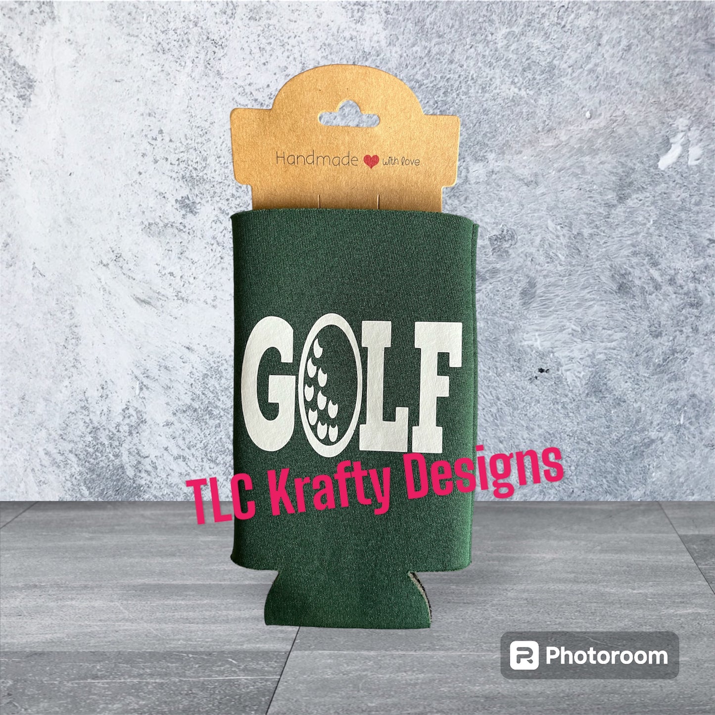 Golf Logo Koozie Slim & Standard Can Cooler