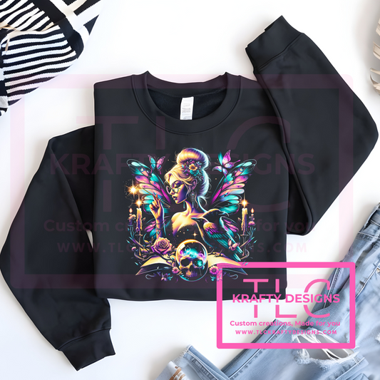 Mystic Fairy Sweatshirt – Enchanted Gothic Hoodie or Crew