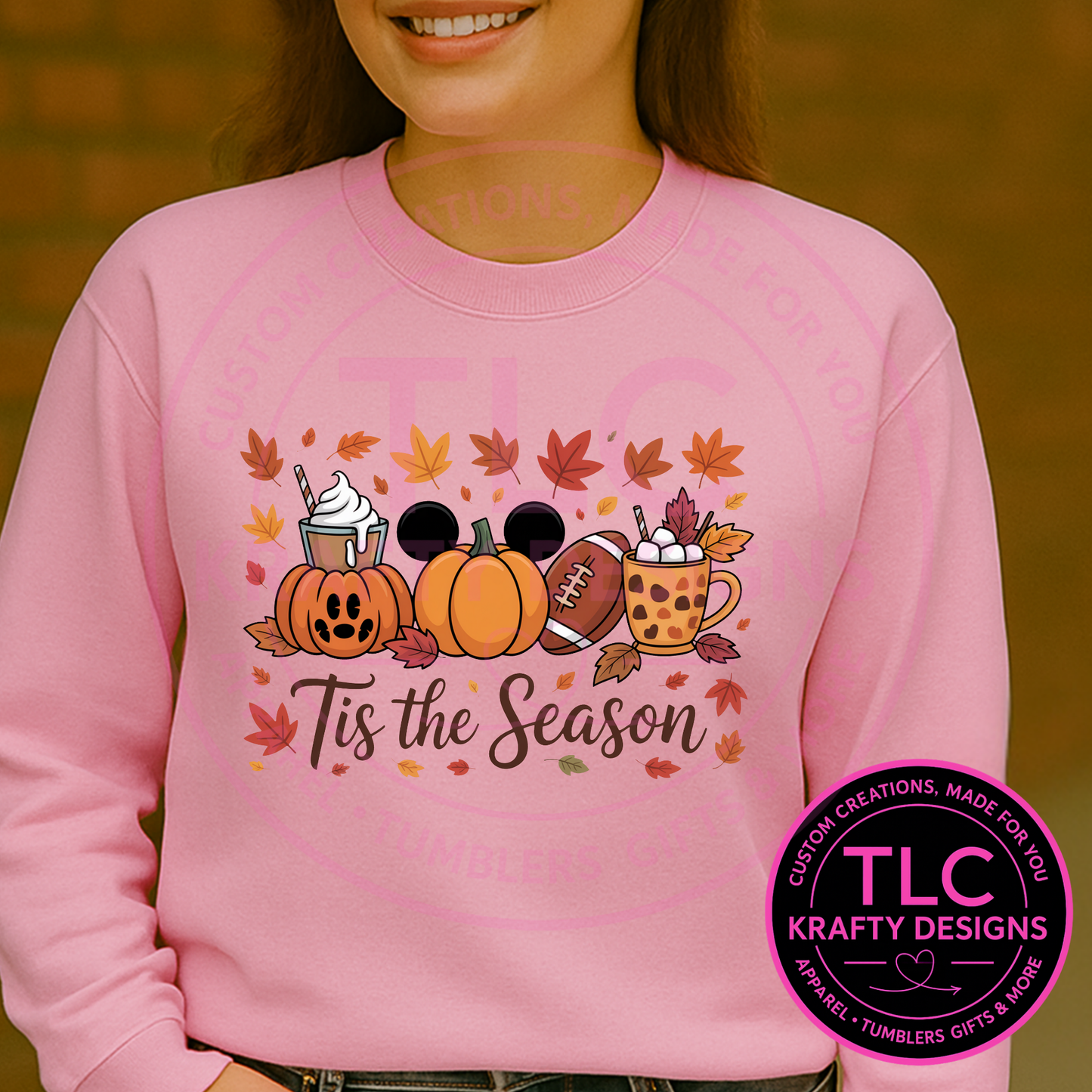 Tis the Season Sweatshirt or Hoodie β Fall Pumpkin Coffee Crewneck