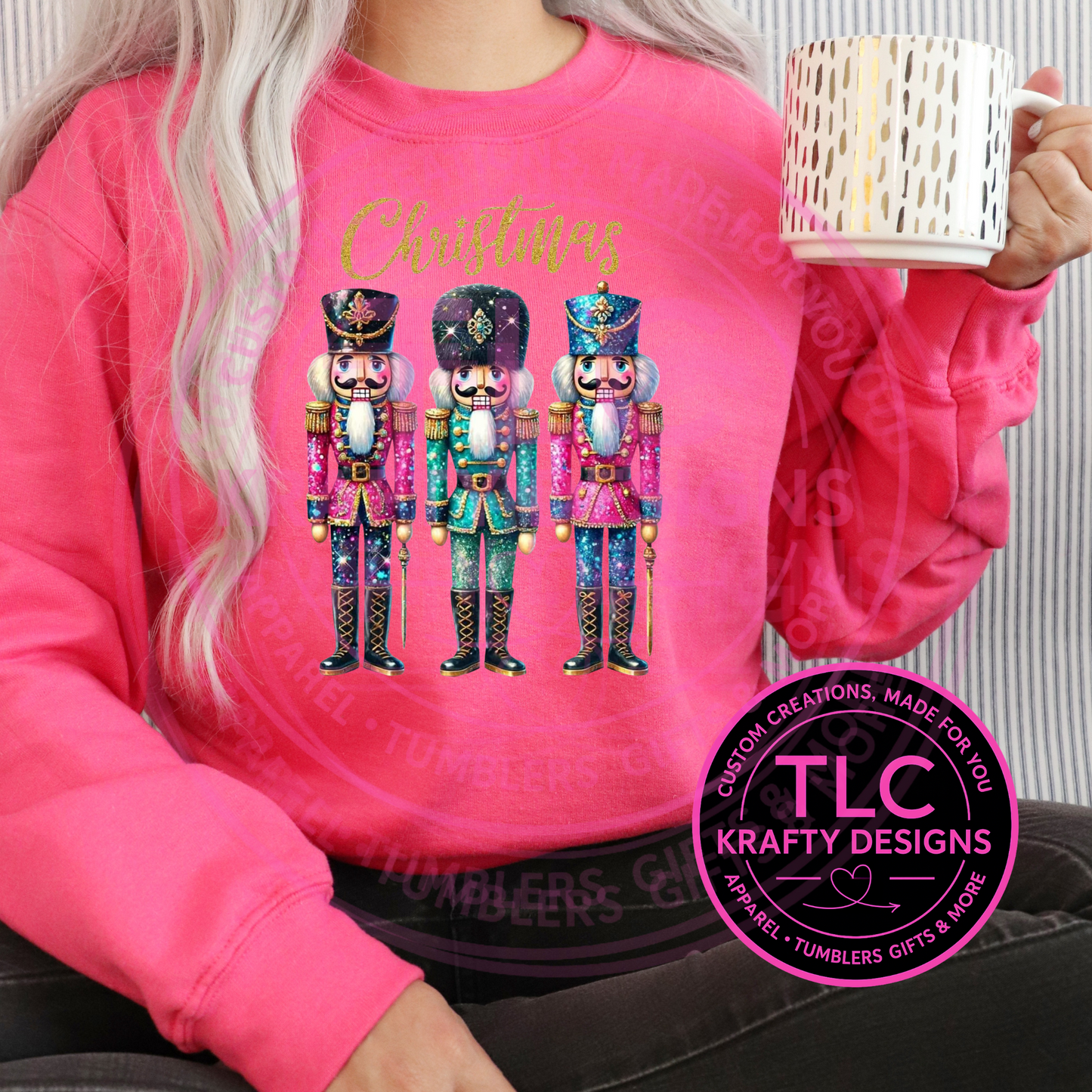 🎄Pink and Green Nutcracker T-Shirt