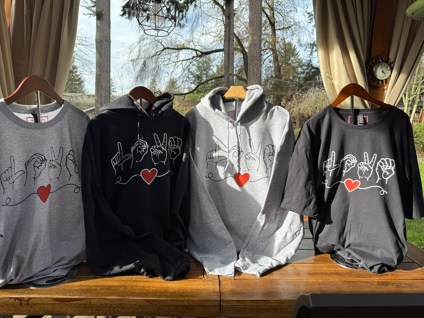 ASL Love Apparel Collection – Sweatshirt for Sign Language Enthusiasts
