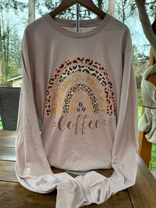 Coffee Rainbow – Short Sleeve, Tank, or Long Sleeve Tee