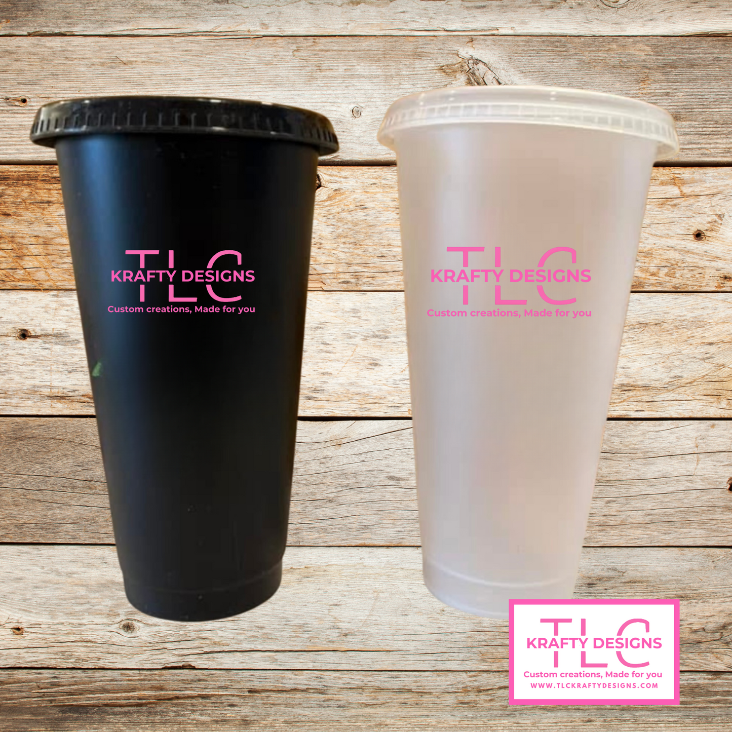 Custom 24oz Plastic Cups – Personalized Reusable Cups with Your Logo or Design