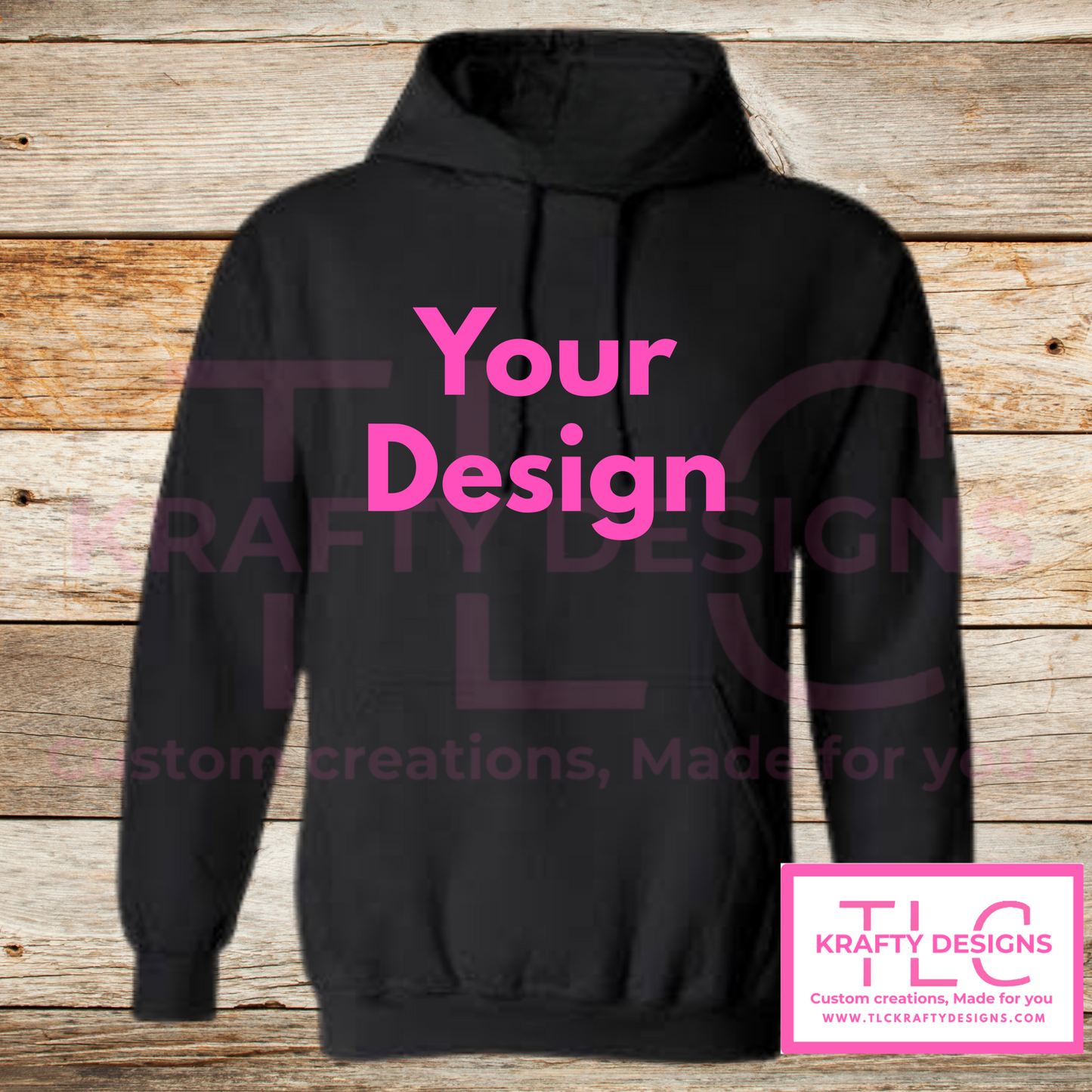 Customizable Sweatshirt (Hoodie & Crew -Add your Design