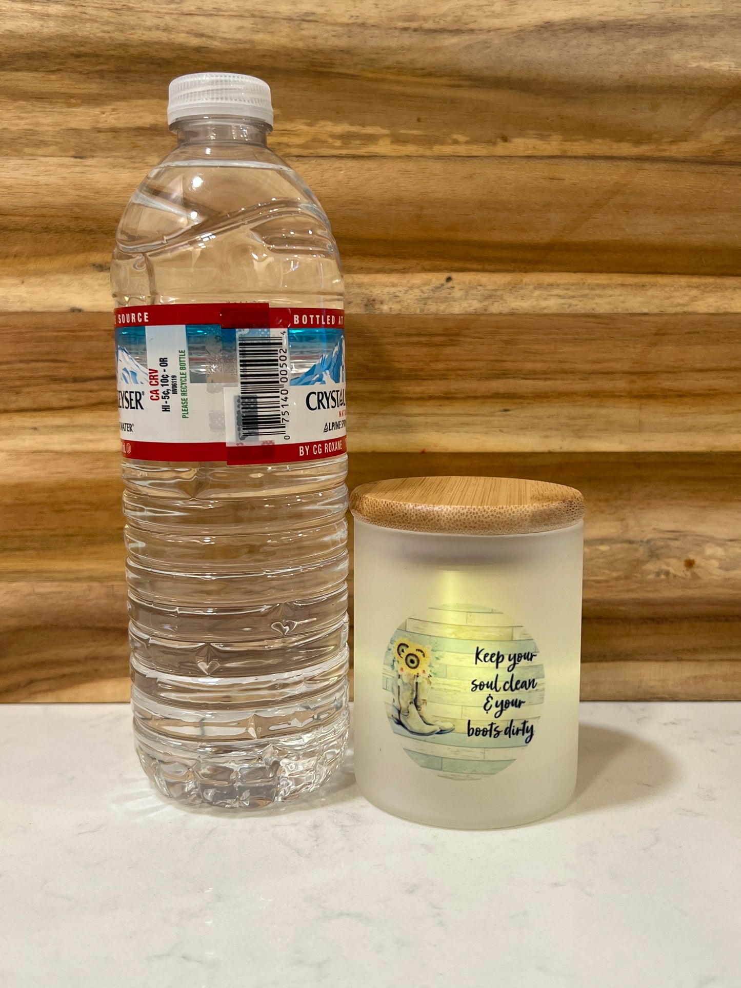 Keep your soul clean & your boots dirty 9oz Candle / Trinket Container