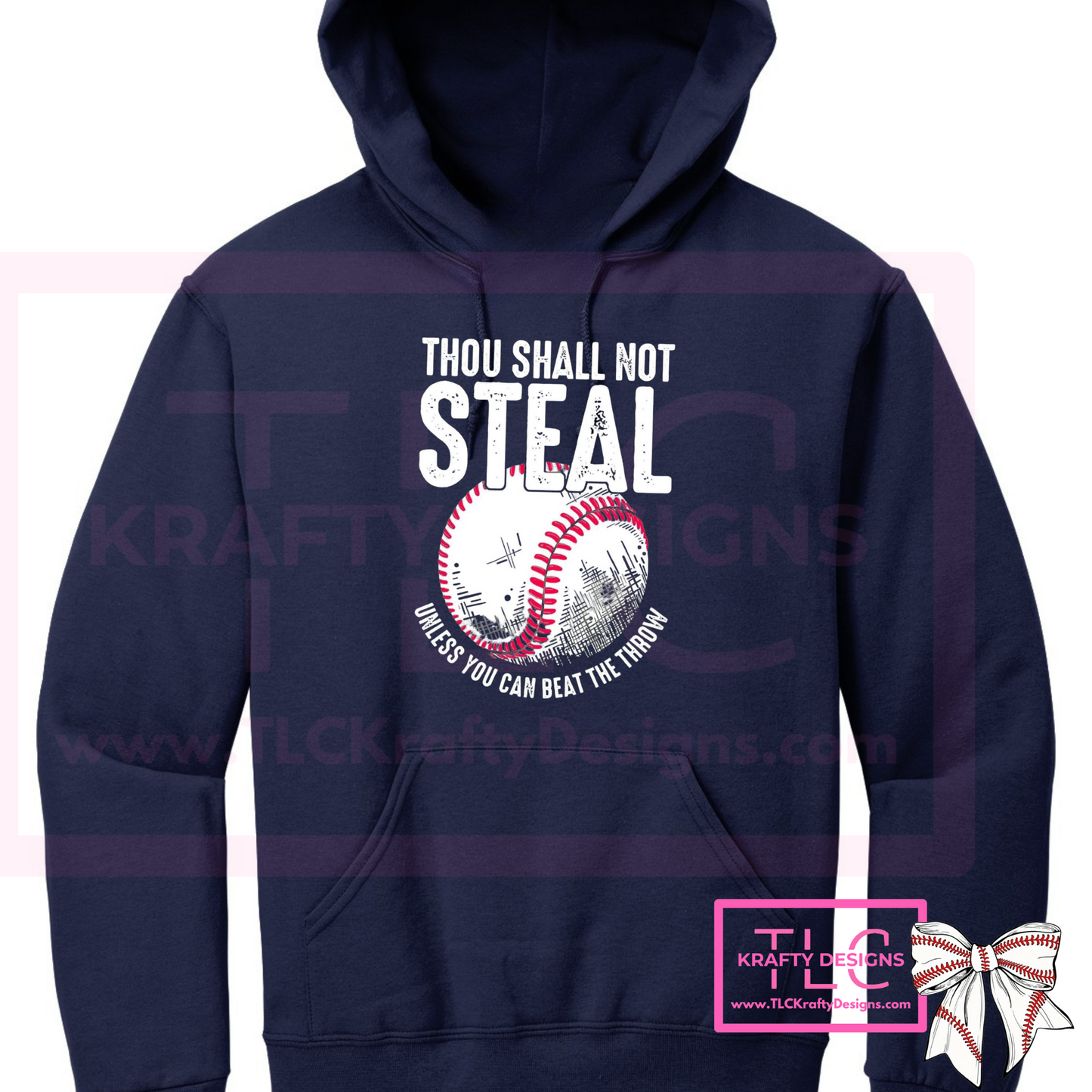Thou Shall Not Steal Baseball Hoodie – Funny Baseball & Softball sweatshirt for Fans and Players