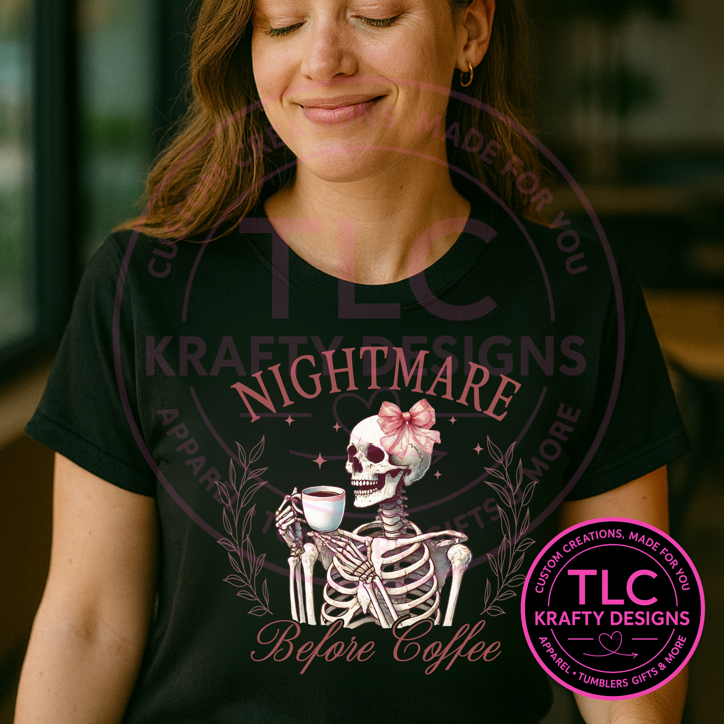 Nightmare Before Coffee Shirt – Funny Skeleton Coffee Lover Tee