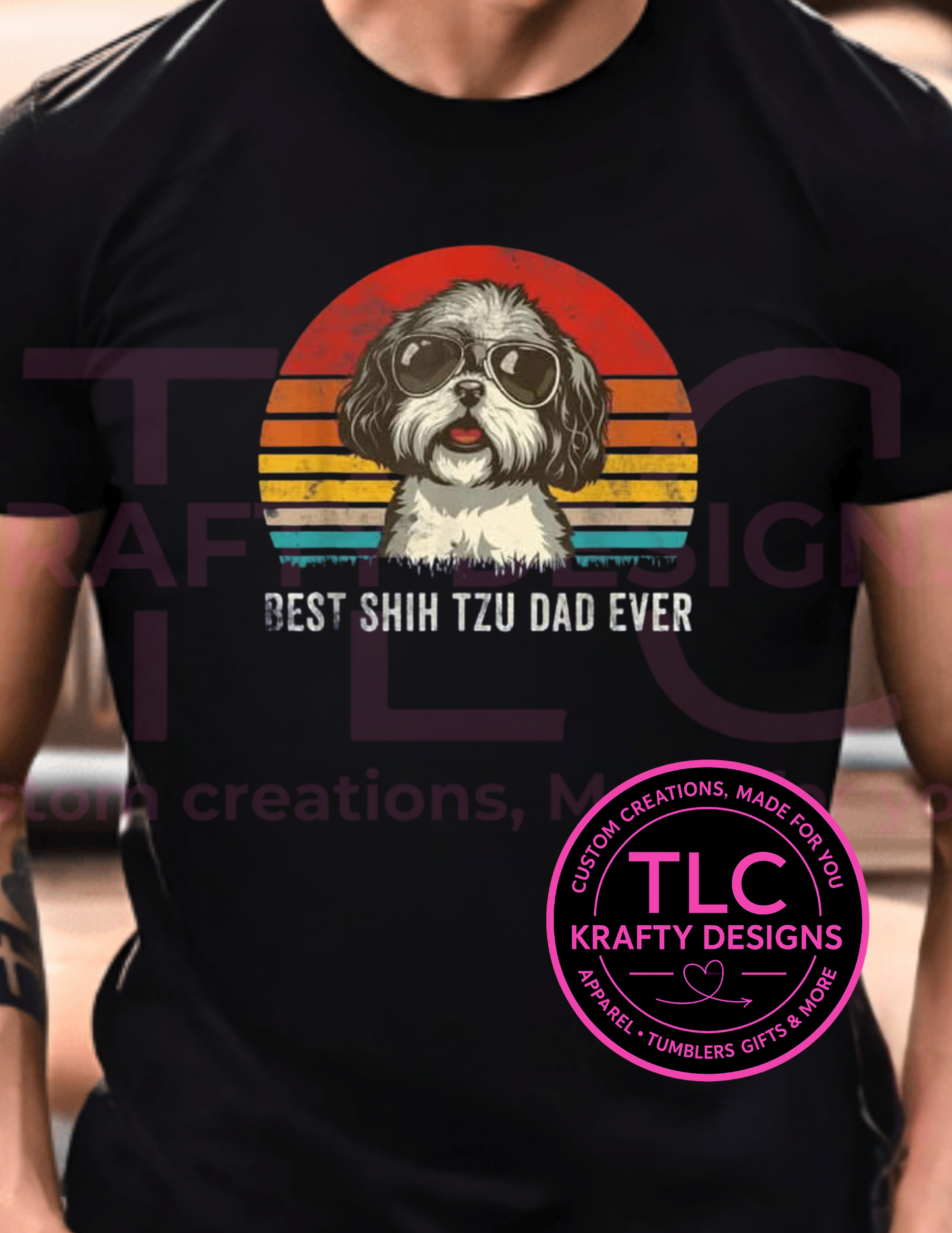 Best Shih Tzu Dad Ever Shirt β Funny Dog Lover Gift Tee