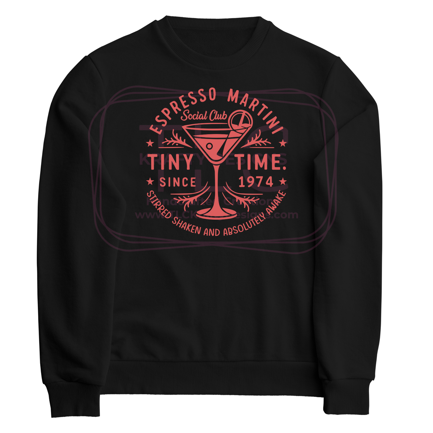 Espresso Martini Social Club Sweatshirt – Tiny Time Since 1974