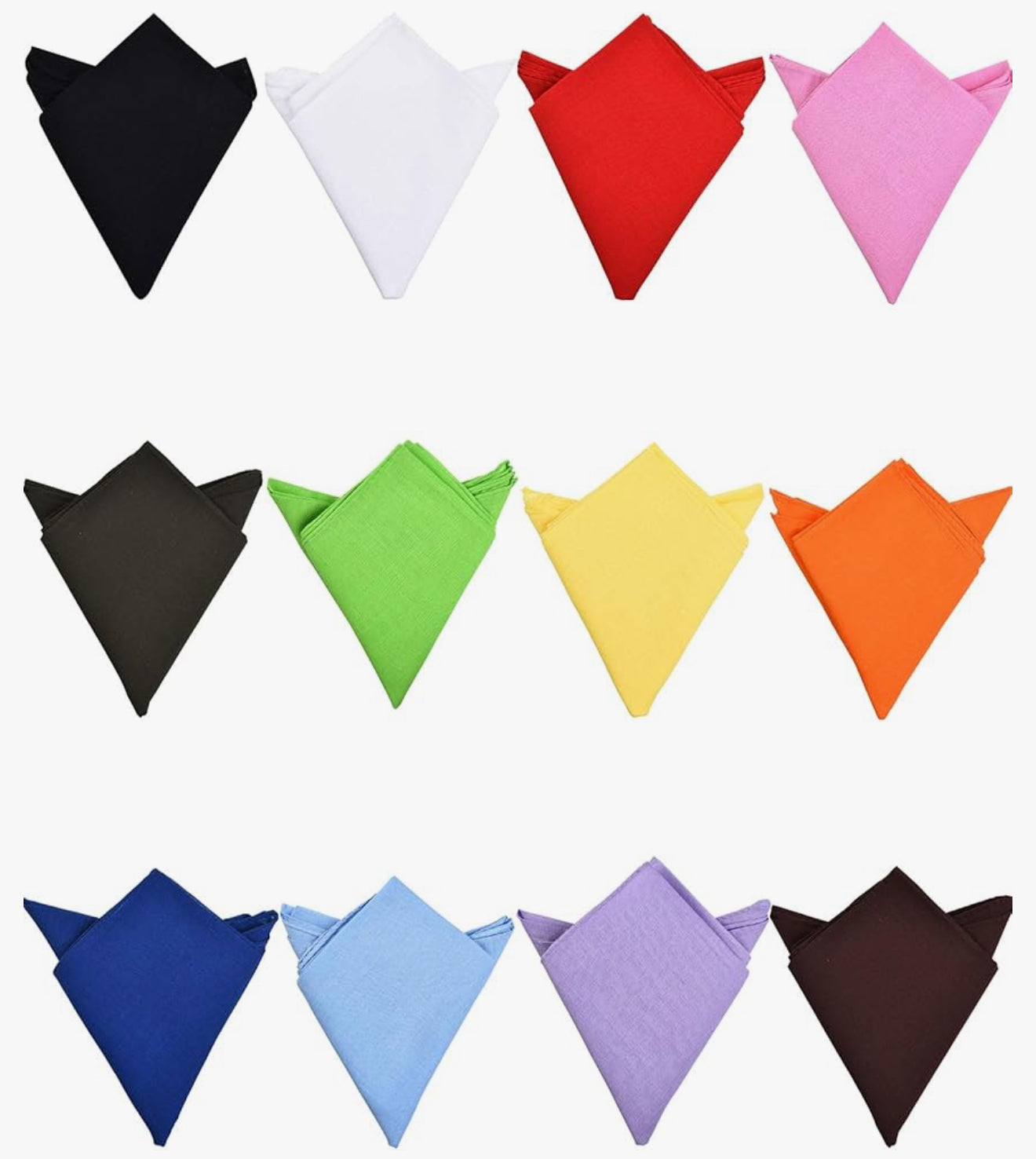 Customizable Solid Color Cotton Bandana – 22x22 Inches – Multiple Color Options for Crafts, Fashion & More -