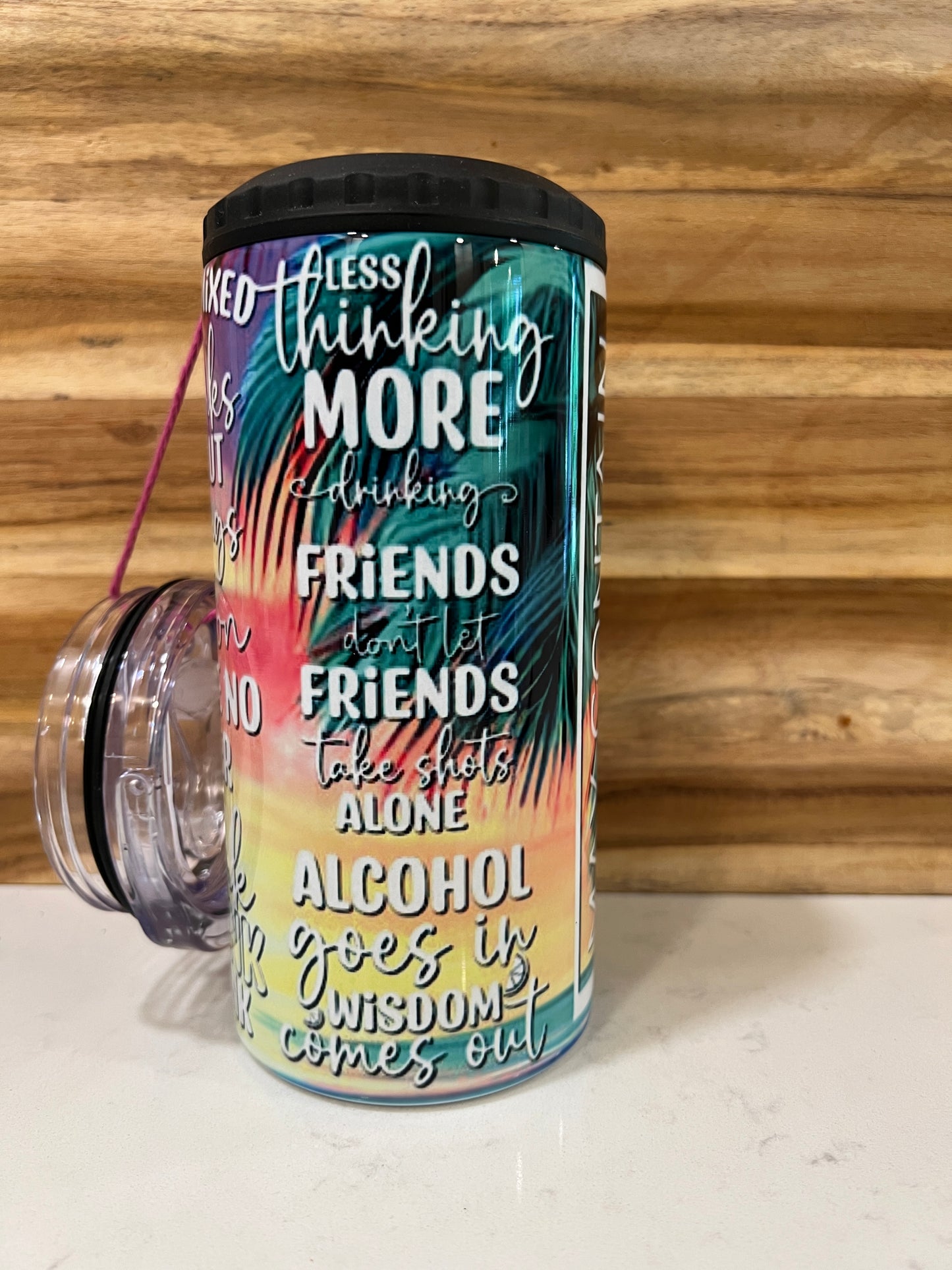 May Contain Alcohol (I sure hope so) 16oz. 4 in 1 Can/Bottle Cooler
