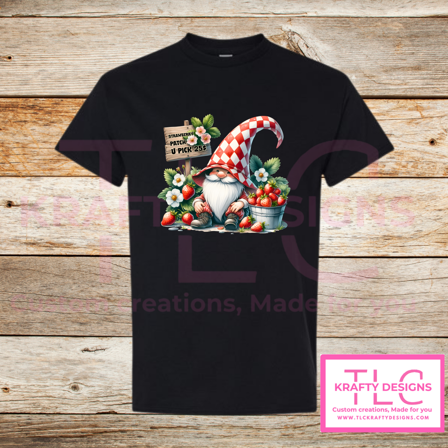 Strawberry Patch Gnome Shirts – Sweet Summer Farmhouse Vibes