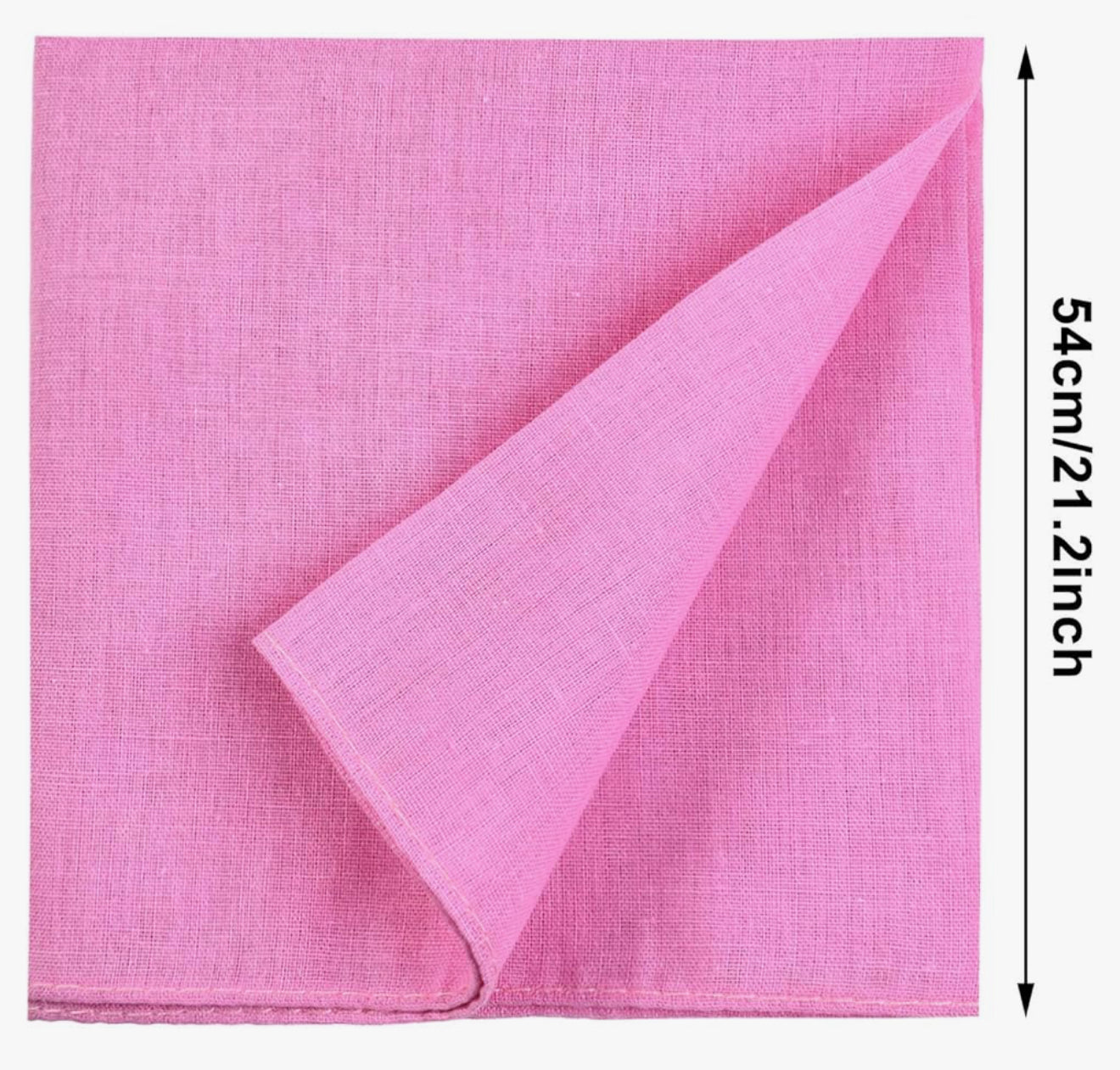 Customizable Solid Color Cotton Bandana – 22x22 Inches – Multiple Color Options for Crafts, Fashion & More -