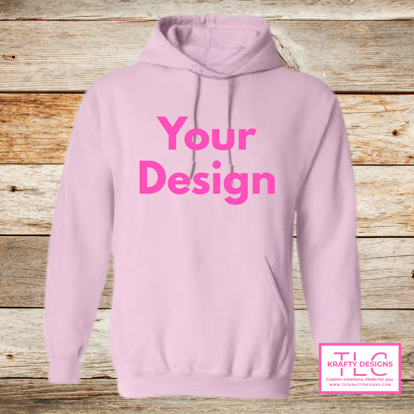 Customizable Sweatshirt (Hoodie & Crew -Add your Design