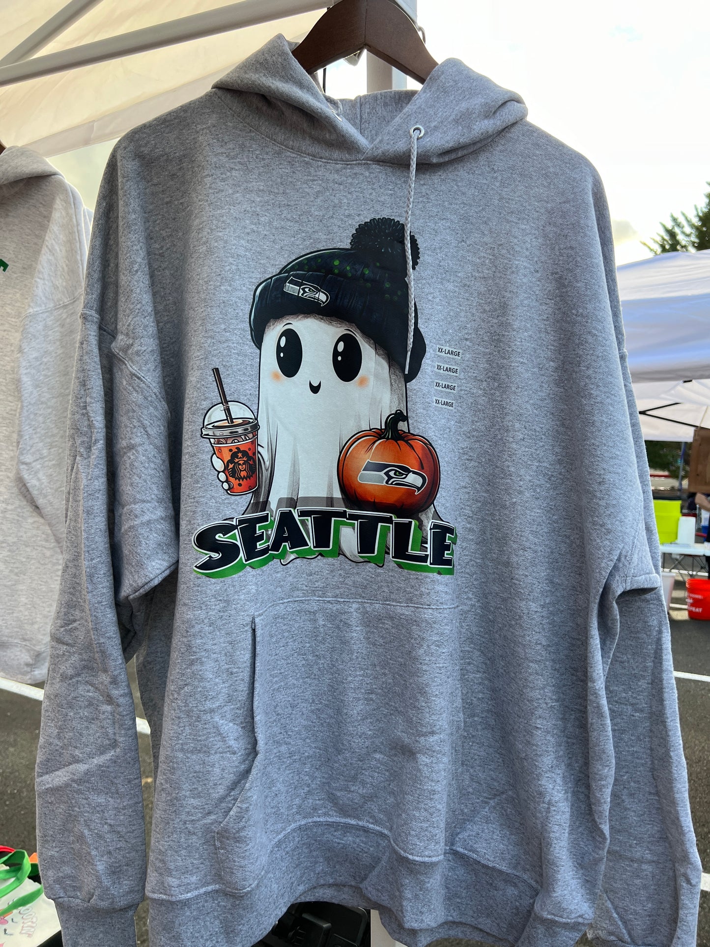 Seattle Ghost Sweatshirt β Halloween Spirit Meets Football Fandom