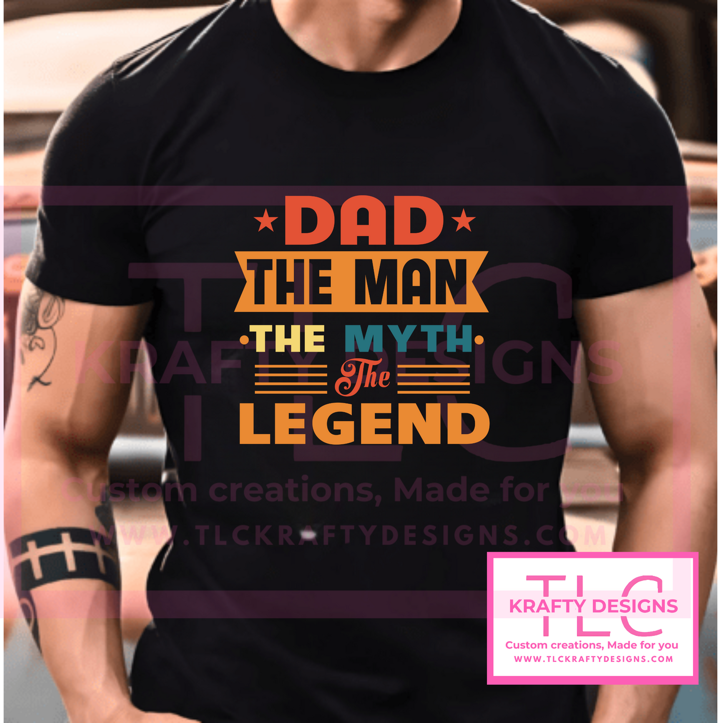Dad The Man The Myth The Legend Shirt – Funny & Bold Father’s Day Gift for Dads