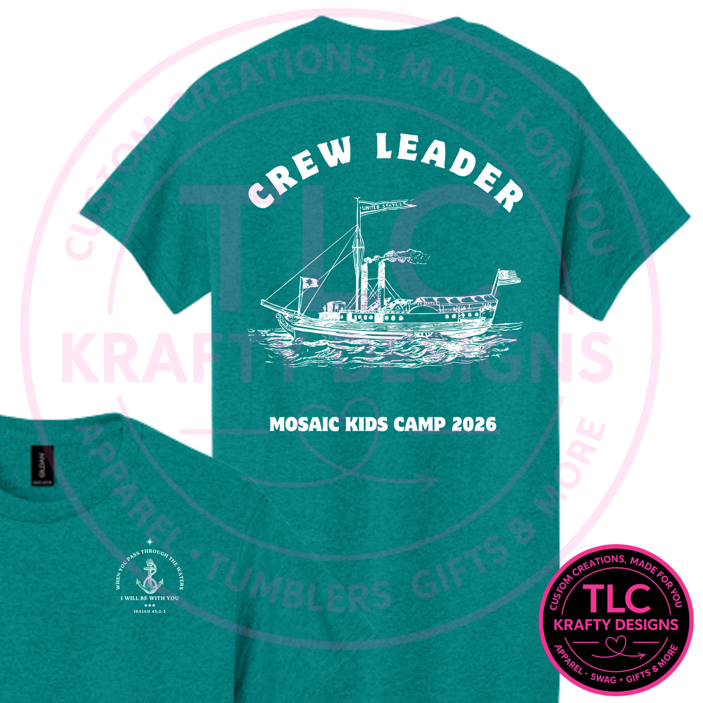 Mosaic Eastside Community Church Crew Leader Shirt, Kids Camp 2026 Volunteer Tee, Church Camp Leader Shirt, Christian Ministry Apparel