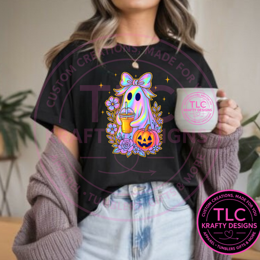 Vibrant Ghost with Iced Coffee shirt