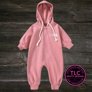 Seattle Football Infant Hooded Zip Romper | Cozy Game Day Baby Outfit