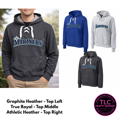 Seattle Baseball Lace-Up Hoodie