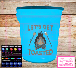 Let’s Get Toasted White LED Bucket with Lid | Custom UVT Design + Seat Lid Upgrade