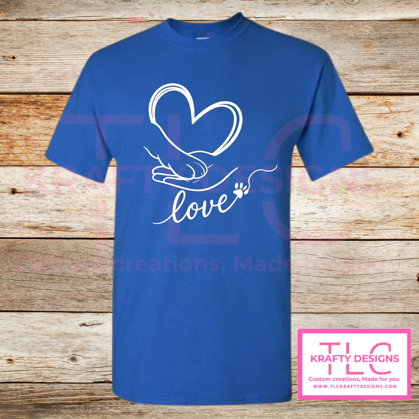 Love Paw Print T-Shirt – Unisex Pet Lover Tee