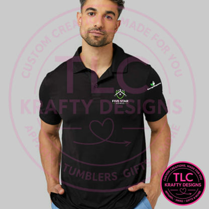 Five Star Homes Cool Classic Polo – Custom Company Logo Work Uniform