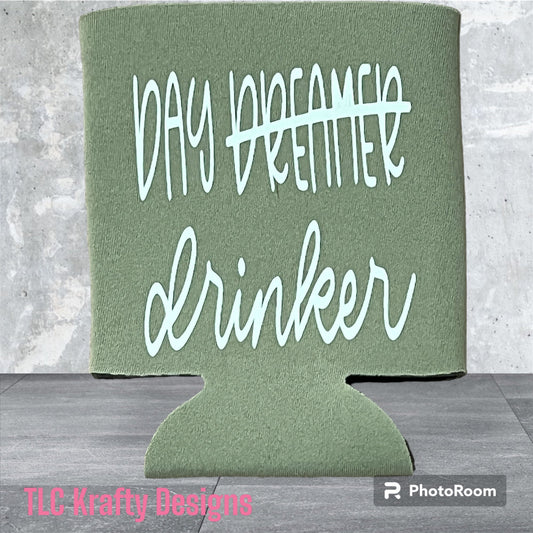 Day Drinker customized Slim Koozie Can Cooler