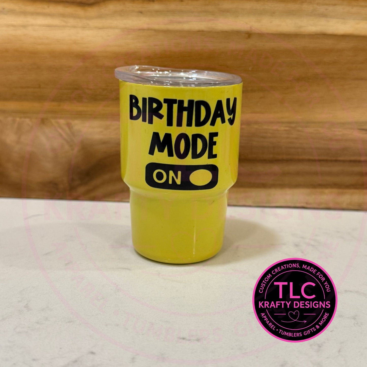 Birthday Mode On 3oz Shot Glass Tumbler - Birthday Vibes Tumbler