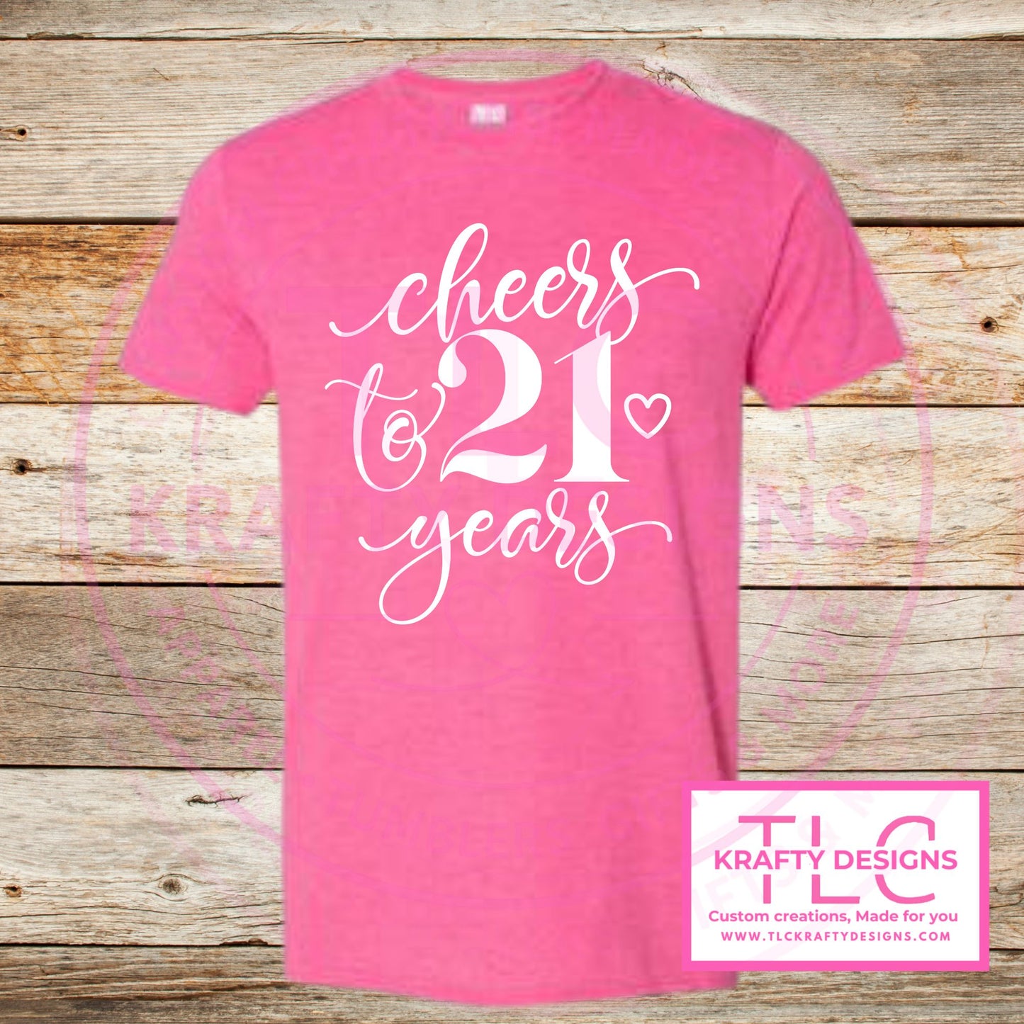 Cheers to 21 Years Birthday Shirt - Birthday Vibes Apparel CK