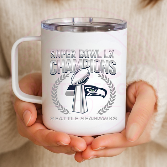 Football Championship Trophy Design Travel Mug