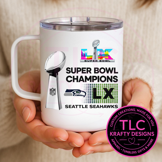 Football Championship LX Trophy Design Travel Mug