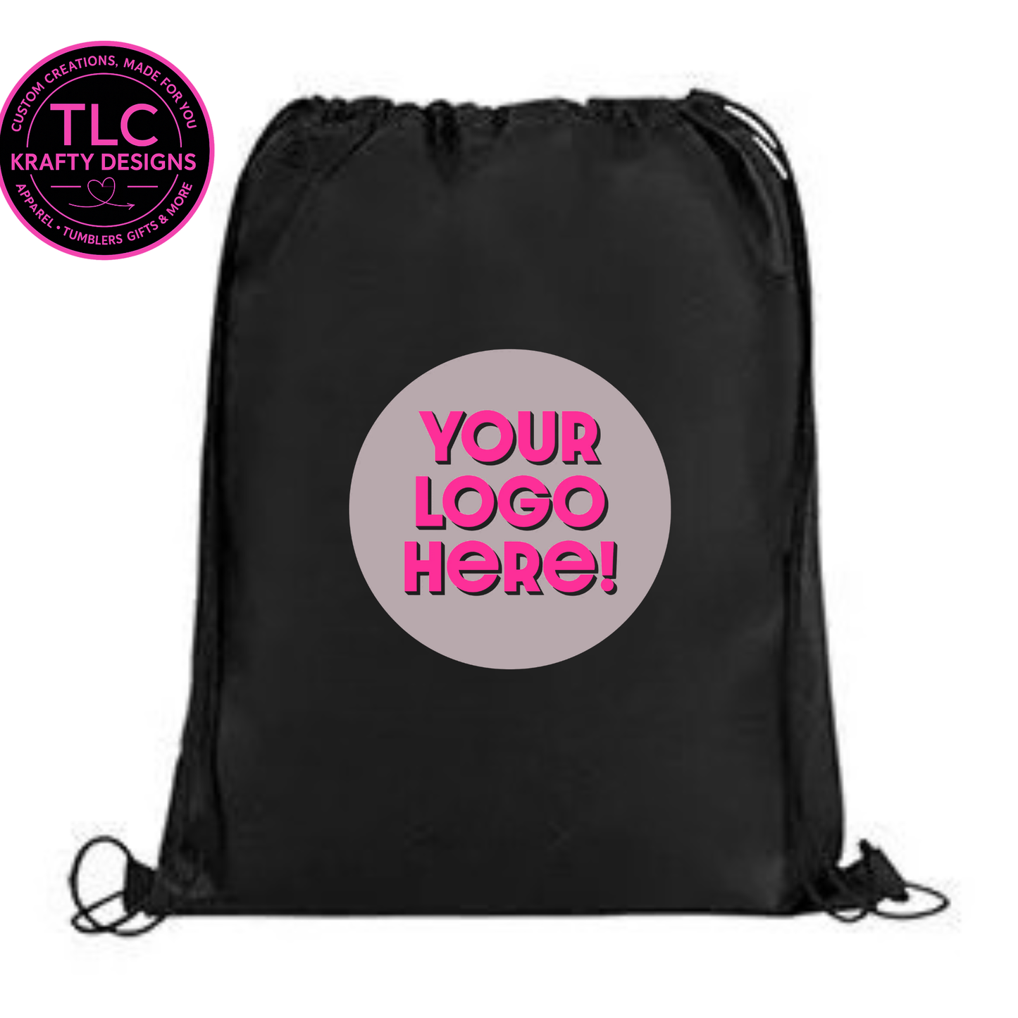 Custom Branded Drawstring Backpack : Lightweight Branded Bags - Personalized Business Swag
