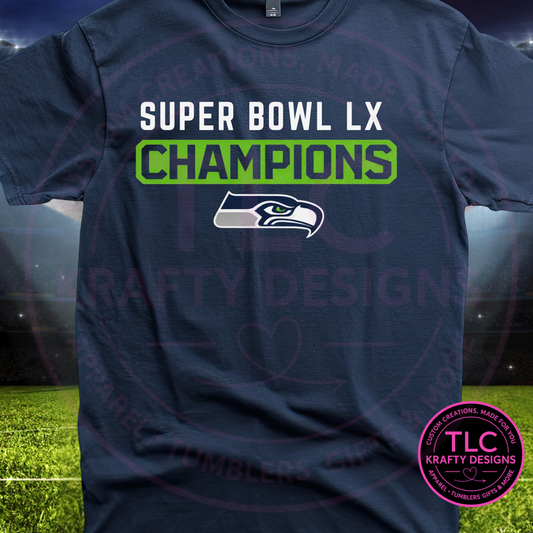 Football Championship Bold Green Block Graphic Apparel – T-Shirt or Sweatshirt