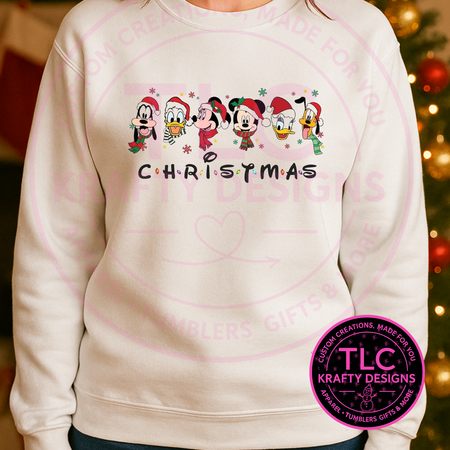 Mickey's Gang Christmas Sweatshirt - Festive Christmas Crew Neck or Hoodie CK