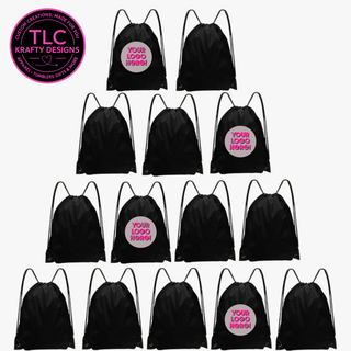 Custom Branded Drawstring Backpack : Lightweight Branded Bags - Personalized Business Swag
