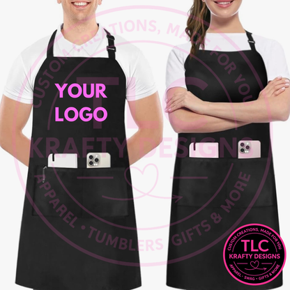 Weier Law Custom Logo Apron – Personalized Business Bib Apron with Pockets